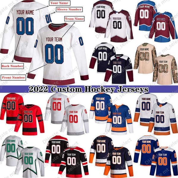 Maillot de hockey personnalisé « nHl » pour hommes femmes jeunes S-5XL numéros de nom brodés - Concevez vos propres maillots de hockey « nHl »