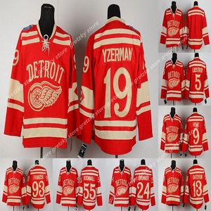 CUSTOM Hockey Winter classics RBK jerseys 8 Abdelkader 9 Howe 13 Datsyuk 19 Steve Yzerman 71 Dylan Larkin Custom hockey jersey