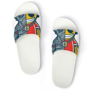 Aangepaste home PVC Soft Bottom Floor strand Mannen en vrouwen koppels Multi Color White Home Slippers B13 Maat 36-45