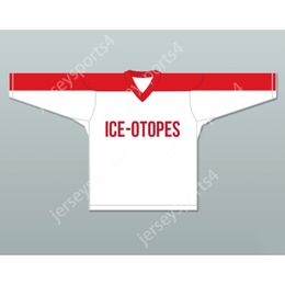 Aangepaste HOMER SIMPSON 9 SPRINGFIELD ICE-OTOPES HOCKEY JERSEY NIEUWE Top gestikt S-M-L-XL-XXL-3XL-4XL-5XL-6XL