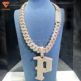 Conception personnalisée Hip Hop bijoux de luxe 925 argent Vvs Moissanite bijoux fins homme Moissanite pendentif collier pour Roper