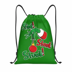 Custom How Halage Christmas Cosplay Sac à cordon pour entraîner des sacs à dos de yoga femmes hommes sportifs sportives Sackpack Z9ka #