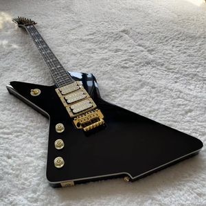 Custom Iban Destoryer Guitare électrique gaucher haute brillance en couleur noire