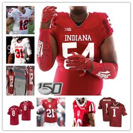 Indiana Hoosiers College Football Jerseys Connor Bazelak Shaun Shivers Josh Henderson Cam Camper D.J. Matthews Jr. Emery Simmons AJ Barner Shaun escalofríos Cam Jones 4XL