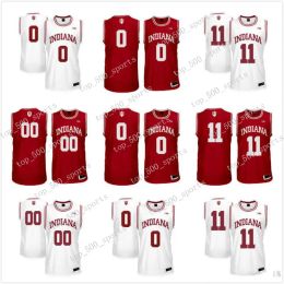 Aangepaste Indiana Hoosiers rood wit gepersonaliseerde Ed naam elk nummer #4 Victor Oladipo 11 Thomas NCAA College Basketball Jersey S-3XL