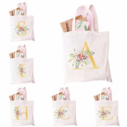 Initiales personnalisées A-Z Canvas Tote Sac FRS Match Shopper Sac dames Bachelorette Party Gift Bag Gift For Bride Teacher E4ZE #