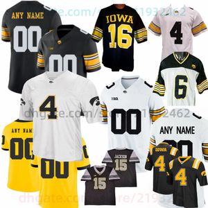 Aangepaste Iowa Hawkeyes College Football Jersey mannen jeugd Kid vrouwen gestikte truien Cade McNamara Kaleb Johnson Luke Lachey Seth Anderson Tyler Goodson