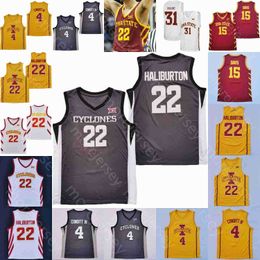 Personnalisé Iowa State Cyclones Basketball Jersey NCAA Haliburton Caleb Grill Izaiah Brockington Tyrese Hunter Gabe Kalscheur