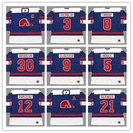 Custom J.C. TREMBLAY Quebec Nordiques 1970's WHA Hockey Jersey Vintage SERGE BERNIER REJEAN HOULE REAL CLOUTIER AUBRY K1 Sportswear Any Name Number S-5XL