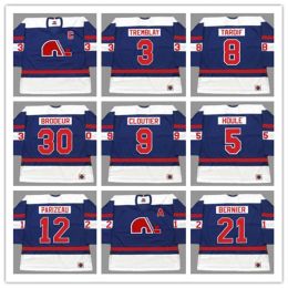 Custom J.C. Tremblay Québec Nordiques 1970s Wha Hockey Jersey Vintage Serge Bernier Rejean Houle Real Cloutier Aubry K1 Sportswear tout nom