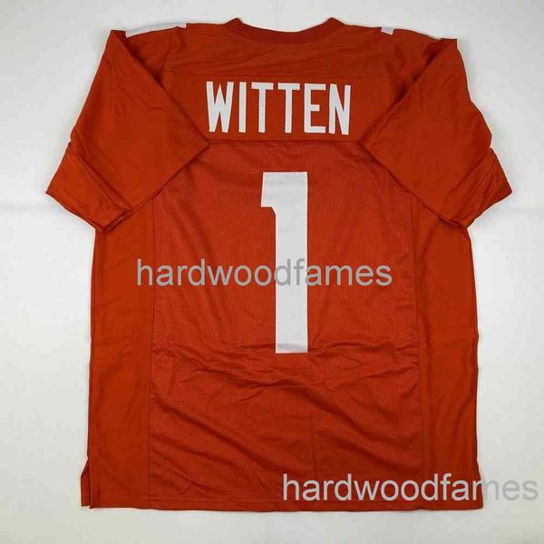 PERSONALIZADO JASON WITTEN Tennessee Orange College Jersey de fútbol cosido Hombres XL COSTADO AÑADIR CUALQUIER NÚMERO DE NOMBRE