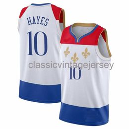 Custom Jaxson Hayes #10 2021 Swingman Jersey genaaid heren vrouwen jeugd XS-6XL NCAA