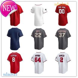 Jersey personnalisé 3 Jeter Downs 67 Kyle Finnegan 36 Stone Garrett 1 Kenzie Gore 40 Josiah Gray 73 Hunter Harvey Ildemaro Vargas Baseball Jerseys