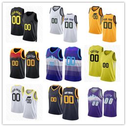 Aangepaste trui Lauri Markkanen 00 Clarkson John Collins Jazzs Collin Sexton Utahs Talen Horton-Tucker Kelly Olynyk Walker Kessler Keyonte George Basketball Jerseys