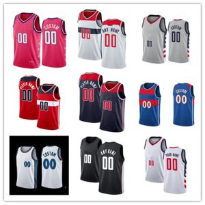 Aangepaste Jersey Mannen Vrouwen Poole Kristaps Porzingis Wizards Monte Morris Kyle Kuzma Corey Kispert Deni Avdija Basketbal Jerseys