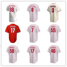 Custom Jersey Philadelphia Heren dames Phillies 64 Andrew Bellatti 28 Alec Bohm 75 Connor Brogdon 23 Kody Clemens 70 Bailey Falter 24 Darick Hall honkbalshirts