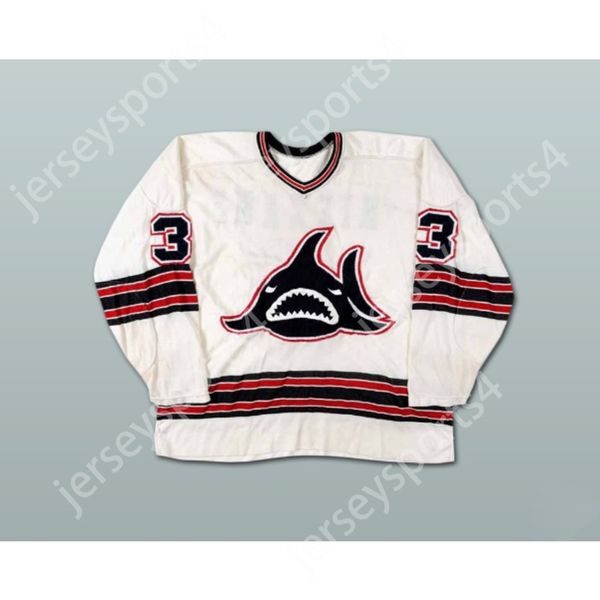 Personnalisé JIM NIEKAMP LA SHARKS WHA HOCKEY JERSEY NOUVEAU Top cousu S-M-L-XL-XXL-3XL-4XL-5XL-6XL