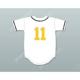 Aangepaste Joel de la Garza 11 Big Lake Owls Home Baseball Jersey de rookie nieuw elke naam nummer top gestikt S-6XL