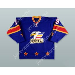 Maillot de hockey bleu Joey Sides 19 Colorado Eagles personnalisé, nouveau haut cousu S-M-L-XL-XXL-3XL-4XL-5XL-6XL