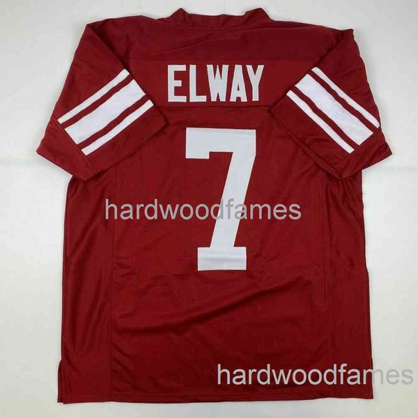 Maillot de football cousu personnalisé JOHN ELWAY Stanford Red College, AJOUTER N'IMPORTE QUEL NUMÉRO DE NOM