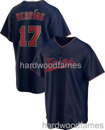 Personnalisé Jose Berrios # 17 Jersey Cousu Hommes Femmes Jeunesse Kid Baseball Jersey XS-6XL