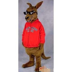 Custom Kangaroo Mascot Costume Gratis verzending