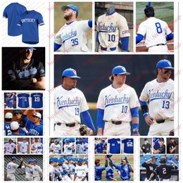 Jersey de béisbol personalizado de los Kentucky Wildcats Alex Rodríguez Dalton Reed Mason Hazelwood Zack Thompson Patrick Herrera Evan Byers Jerseys