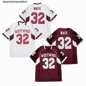 Personnalisé Khalil Mack 32 # maillot de football lycée cousu blanc rouge tous noms numéro taille S-4XL