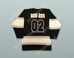 Custom Kid Rock 02 Bad Ass Black Hockey Jersey Top cousé S-M-L-XL-XXL-3XL-4XL-5XL-6XL