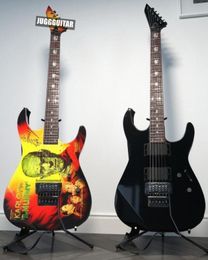 Custom Kirk Hammett Ltd KH3 Karloff Mummy Monster Movies Collection Elektrische gitaar Reverse Headstock Copy EMG Pickups Floyd RO4827362