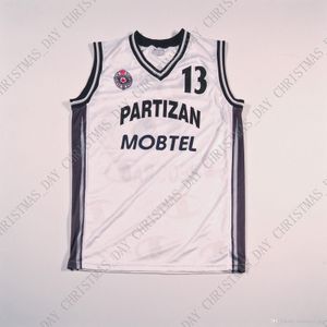 Custom KK Partizan Belgrado Milos Vujanic Steekkage Elke Nummer Naam Mannen Vrouwen Jongeren
