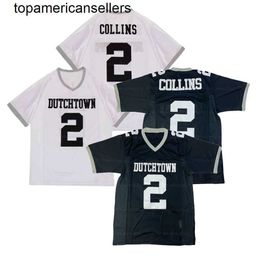 Maillot de football personnalisé Landon Collins 2 # lycée cousu blanc bleu tous noms numéro taille S-4XL