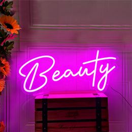 Custom Led Flex Neon Sign Beauty Salon Hair Nails Open Visual Art Bar Pub Club Wall Hanging Flexible Lighting for decoration lam 220615