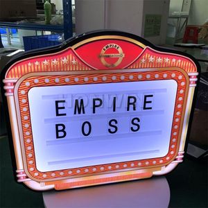 Aangepaste LED Message Board Fles Presenter Flessen Service VIP Scrollen Sms -bericht Service Letter Board Billboard voor Night Club Bar Lounge Party Decor