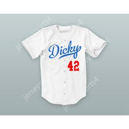 Custom Lil Dicky 42 Young Dick Baseball Jersey Nouveau numéro de nom Top cousé S-6XL