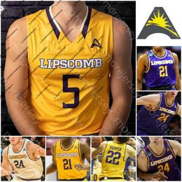 Jersey de baloncesto personalizado Lipscomb Bisons Ncaa College Garrison Mathews Ahsan Asadullah Kj Johnson Michael Buckland