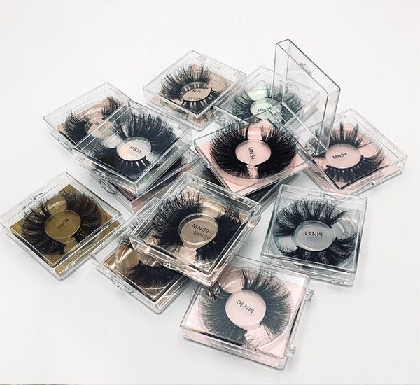 Logo personnalisé 25mm cils 3050100200 papier pailleté entier étui carré emballage étiquette maquillage boîte vison Lashes3983827