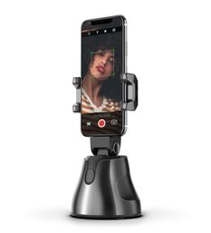 Logo personnalisé 360 ROTATION AUTO FACE OBJET Suivi Selfie Stick Smart Shooting Camera Téléphone Holder2027057