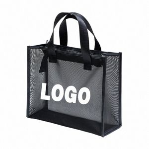 Custom Logo Beauty Sal Eyeles Extensi Wenkbrauw Cosmetica Schooltas Draagbare Make-up Tas Gezondheid Club Reizen Netje Gift b9dv #