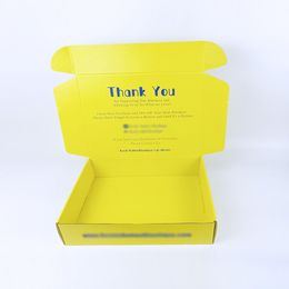 Boîte de courrier d'expédition de cartons brillants de carton de logo fait sur commande expédiant la boîte d'emballage ondulée