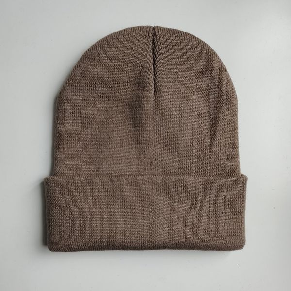 Logo personnalisé hommes hiver chapeau broderie lettres tricoté dames chapeaux bonnets bas crâne Bonnet casquette pour les femmes 240110