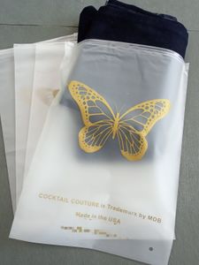 Aangepast Logo Gedrukte Matte Frosted Ziplock Bags PVC Zip Lock Packaging Bags voor kleding T -shirt Swimwear kledingtas
