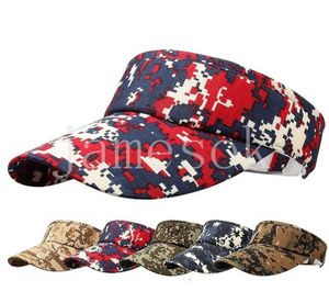 La visera roja de Camo del logotipo personalizado hizo el sombrero ajustable df074 del visera de la gorra de Sun de la espuma