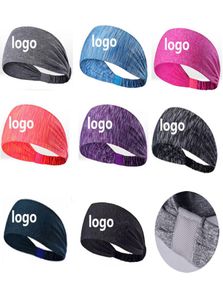 Aangepaste logo sport hoofdband yoga hoofdband elastische hoofdbanden trainen gym haarbanden voor sport fitness DHL 3293763