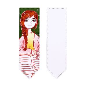 Custom Logo Sublimation Handmade Personalized Blanks PU Bookmark School Office Supplies Diy Photo Print B246