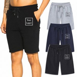 Custom Logo Zomer Running Shorts Mannen Casual Gym Fitn Mannelijke Shorts Elastische Taille Shorts Kleding Sweatpant e1Vy #