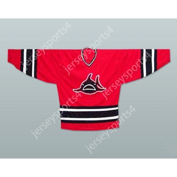 Maillot de hockey rouge personnalisé des Sharks de Los Angeles, nouveau haut cousu S-M-L-XL-XXL-3XL-4XL-5XL-6XL