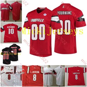 Maillot de football Louisville Cardinals personnalisé 49 Mark Vassett Monty Montgomery Makhete Gueye Charlie Ely Kenderick Duncan Jaelin Carter Maillots cousus pour hommes