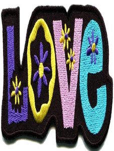 Parche ironon bordado hippie personalizado amor paz hippie boho retro flower power insignia de nuevo diseño 5542296