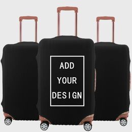 Housse de bagage personnalisée, accessoires de voyage, valise de protection, sac anti-poussière élastique, étui pour 1832 pouces y240105